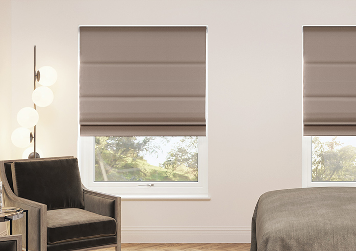 Lyra, Cedar - Motorised Roman Blind - Image 3